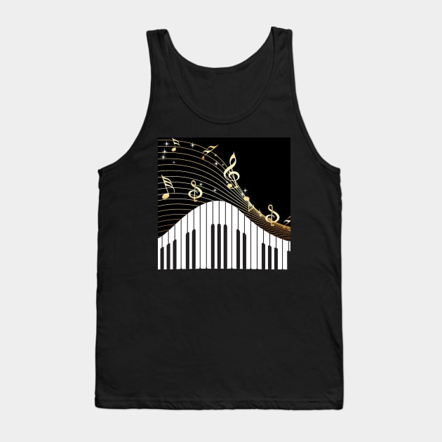 Ivory Keys Piano Music Tank Top by SpiceTree